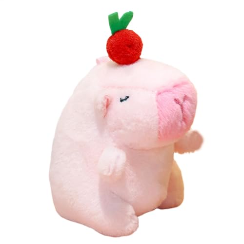 LearnLyrics Plüschtier Capybara, Puppenornament, Schlüsselanhänger, Capybara aus Plüsch für Rucksack – Plüschspielzeug Capybara, dekorativ, Spielzeug für Tierpuppen aus Plüsch von LearnLyrics