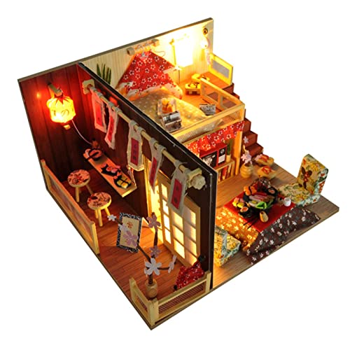 LearnLyrics Puppenhaus Miniatur Puppenhaus Puppenhaus mit Staubschutz Kleines Holzhaus Miniatur Puppenhaus Set Miniatur Bausteine LearnLyrics Puppenhaus Miniatur Puppenhaus Puppenhaus mit Staubschutz Kleines Holzhaus Miniatur Puppenhaus Set Miniatur Bausteine von LearnLyrics