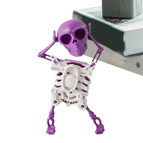 LearnLyrics Tanzende Skelette Dekor - Lustiges Uhrwerk Skelett Figur Spielzeug - Cooles und lustiges Schaukelspielzeug zum Aufziehen für Arbeitsbereich, Zuhause, Schule und Schlafsaal von LearnLyrics