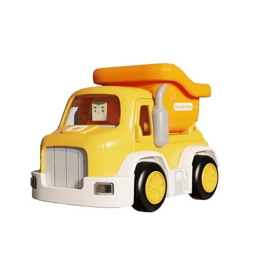 LearnLyrics Transporter-LKW-Spielzeug Für Kleinkinder, BAU-LKW-Modell, Technisches LKW-Spielzeug Für, Kinder-Sammelmodellauto, LKW-Auto, Kinderspielzeug Für, Mädchen, Drinnen, Auf Reisen von LearnLyrics