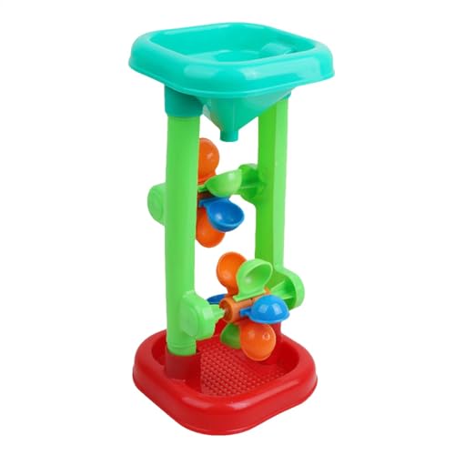 LearnLyrics Water Sifting Funnel Toy, Hourglass Sifting Sandbox Toy, Creative Rotating Windmill Outdoor, Sanduhr-Windmühlenspielzeug für den Sanduhr-Spielzeug für den für Kinder Badespielzeug für K von LearnLyrics