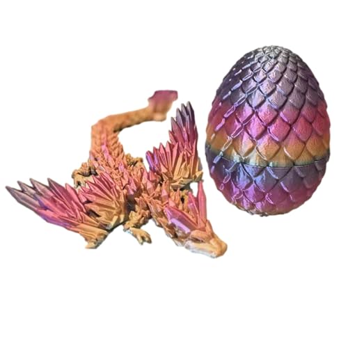 Lerne die Texte Drachenei 3D gedrucktes Drachenei - 3D Drachenei Drachenei mit Drachen im Inneren, 3D gedruckter Drache mit Gelenken, flexibles Plüsch-Osterei von LearnLyrics