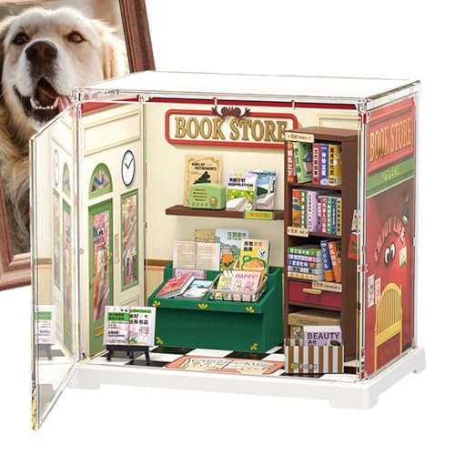 Miniatur-Haus-Bausatz, Mini-Haus-Bausatz, Kreatives Miniaturhaus, Miniaturhaus-Bausatz mit Möbeln und Zubehör, Mini-Hausbauset, Zimmer-Hobby-Bastelarbeiten für Erwachsene von LearnLyrics