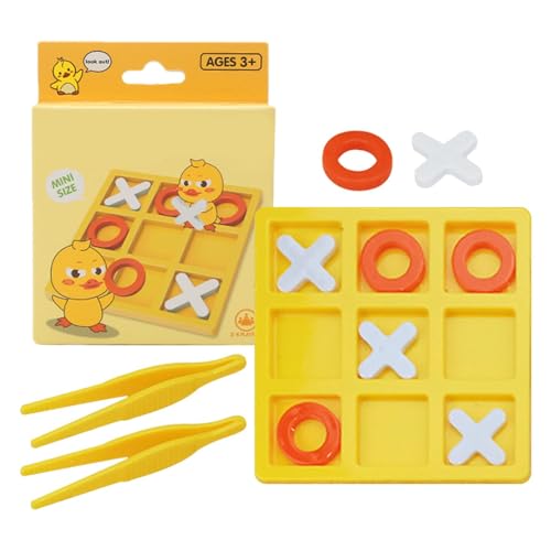 Noughts and Crosses - Kaffeetisch für Erwachsene Wohnzimmerdekoration, Bürodekoration Familienspielabend | Strategiespiele ohne Damenspiel Vintage Holz Puzzle von LearnLyrics