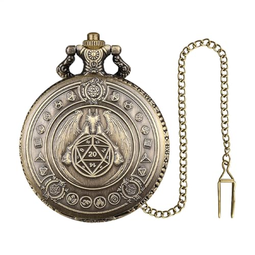 Pocket Watch Case Dice Set - Pocket Watch -Würfel, Pocket Watch Dice | Pocket Watch Dice Rollenspiel-Spiel Würfel Set Metall Würfel Pocket Watch Antique Pocket Watch Dice Set Neuheit Pocket Wa von LearnLyrics