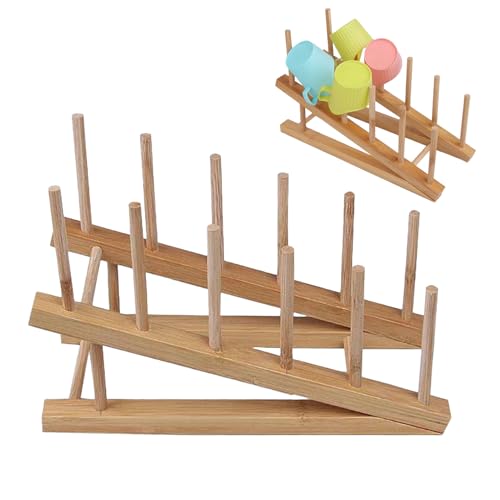 Puzzleregal | Holzpuzzle Stand für Kleinkinder | Doppelschichtiges Gestell, Drainagehalter, Küchenregal aus Holz, Geschirraufbewahrungsständer, flexible Halterung, Organizer und Ablage Puzzleregal | Holzpuzzle Stand für Kleinkinder | Doppelschichtiges Gestell, Drainagehalter, Küchenregal aus Holz, Geschirraufbewahrungsständer, flexible Halterung, Organizer und Ablage von LearnLyrics