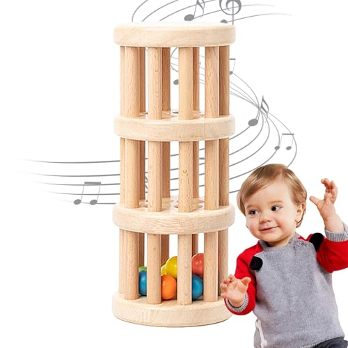 Regenstab Sensorisches Spielzeug, Regenspielzeug Aus Holz, Kinder-Regenstab-Spielzeug, Klangröhren Für Kinder, Klangaufklärung Holz-Klangröhren Für Kinder, Früherziehung, Rasselspielzeug Für Kinder von LearnLyrics