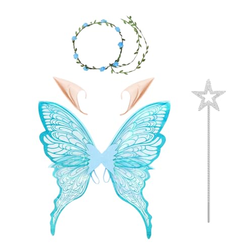 Schmetterlingsfeenkostüm | Schmetterlingsfee Halloween-Kostüm | Gummibänder und Hautfreunde für Faschingspartys Verkleidung Tanzherausforderungen Schmetterlingsfeenkostüm | Schmetterlingsfee Halloween-Kostüm | Gummibänder und Hautfreunde für Faschingspartys Verkleidung Tanzherausforderungen von LearnLyrics