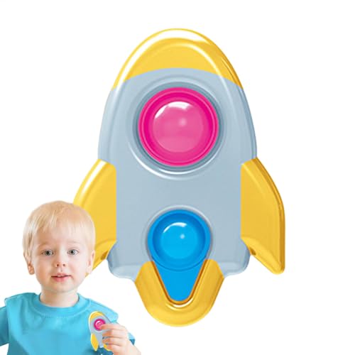 Schnelles Push-Bubble-Spiel In Raketenform - Spielzeug Zum Stressabbau, Bubble Pop-Spiel, Push Bubble-Spiel | Sensorisches Spielzeug Für Kinder Und Erwachsene, Zappelspielzeug Für von LearnLyrics