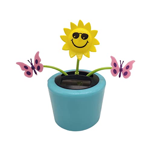 Solartanzende Blume – Solartanzendes Sonnenblumenspielzeug, Solarspielzeug-Sonnenblumenornament | Glücklich tanzende Solarblume, schüttelnde Kopfblume, langlebiges tanzendes Blumen-Auto-Ornament-Spiel von LearnLyrics