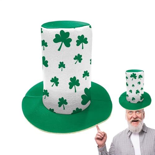 St. Patrick's Day Partyhut, St. Patricks, Green Hat | Heads-Heads Irish Hat Irish, Foto Partyzubehör, Green Tree Topper, Kostüm-Zubehör für Erwachsene Teenager von LearnLyrics