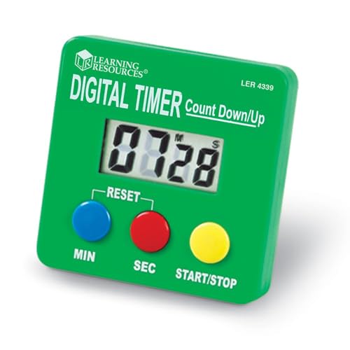 Learning Resources Digitaler Timer zum Rückwärts-/Vorwärtszählen von Learning Resources