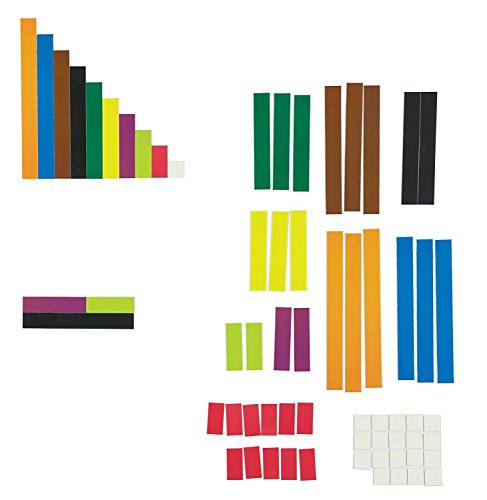 Learning Resources Riesiges magnetisches Demonstrationsset Cuisenaire-Stäbchen, rechenstäbchen, Montessori rechnen, rechenhilfe 1 klasse von Learning Resources