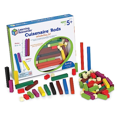 Learning Resources Cuisenaire-Stäbchen – Einsteigerset mit Holzstäbchen von Learning Resources