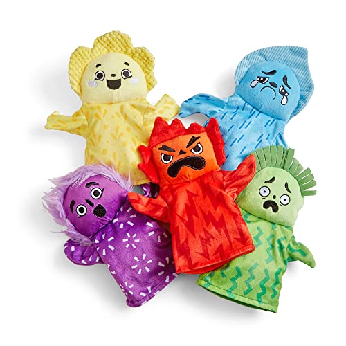 Learning Resources Feelings Family Handpuppen-Set, Handpuppen für Kinder, Gefühle kennenlernen, 5 Handpuppen „Gefühle“, Glücklich, Traurig, Überrascht, Verärgert und Verängstigt von hand2mind