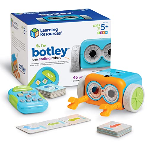 Learning Resources Botley, der programmierbare Roboter, ab 5 Jahren, Coding Spielzeug für Kinder, ohne Bildschirm, spielerisches Lernen von Programmierlogik und Mint-Fähigkeiten Learning Resources Botley, der programmierbare Roboter, ab 5 Jahren, Coding Spielzeug für Kinder, ohne Bildschirm, spielerisches Lernen von Programmierlogik und Mint-Fähigkeiten von Learning Resources