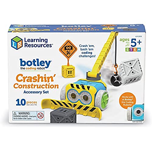 Learning Resources Botley Baustellen-Zubehörset mit Abrissbirne, Medium von Learning Resources