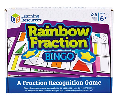 Learning Resources Bruchteil-Bingo in Regenbogenfarben, Medium von Learning Resources