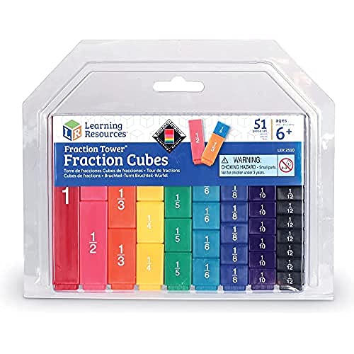 Learning Resources Bruchwürfel-Türme, ab 6 Jahren, Bruchrechnen Lernspielzeug, Farben & Zahlen anschaulich verstehen Learning Resources Bruchwürfel-Türme, ab 6 Jahren, Bruchrechnen Lernspielzeug, Farben & Zahlen anschaulich verstehen von Learning Resources