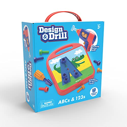 Learning Resources Design & Drill ABC & 123, Konstruktionsspielzeug für die Feinmotorik von Learning Resources