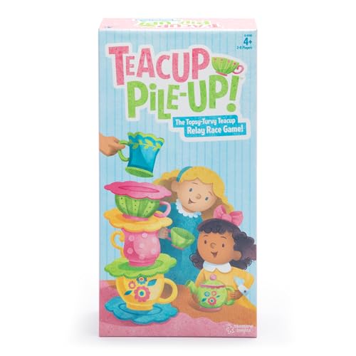 Learning Resources Teacup Pile-Up! Spiel, Stapelspiel für Vorschulkinder, Aufbau feinmotorischen Geschicks, ab 4 Jahren von Educational Insights