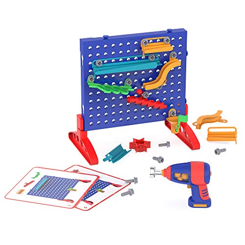 Learning Resources Design & Drill Kugellabyrinth, Konstruktionsspielzeug für die Feinmotorik, Kugelbahn von Educational Insights