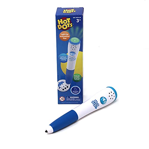 Learning Resources Hot Dots interaktiver Stift mit Lichtsignal, Einzelstift, interaktives Lernen, mit Allen Hot Dots-Sets kompatibel, ab 3 Jahren von Learning Resources