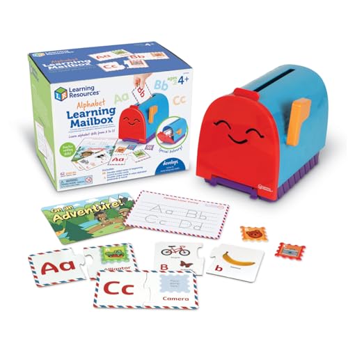 Learning Resources LER5511 Lernbriefkasten, Spielzeug, EIN lustiges, Alphabet-Puzzles, Briefkasten-Spiel, Lernspielzeug für Kinder ab 4 Jahren, Multi, Einheitsgröße von Learning Resources