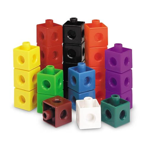 Learning Resources LER7584 Snap Cube Set, Multicoloured von Learning Resources