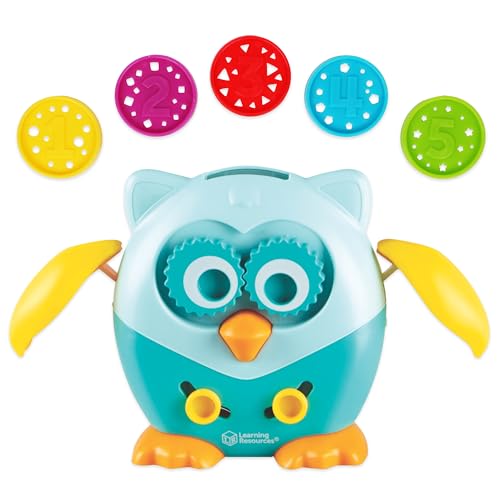Learning Resources Hoot, die Eule zur Förderung der Feinmotorik, Ab 18 Monaten, Lernspiel Farben, Formen und Zahlen, 4 Aktivitäten mit Münzen Learning Resources Hoot, die Eule zur Förderung der Feinmotorik, Ab 18 Monaten, Lernspiel Farben, Formen und Zahlen, 4 Aktivitäten mit Münzen von Learning Resources