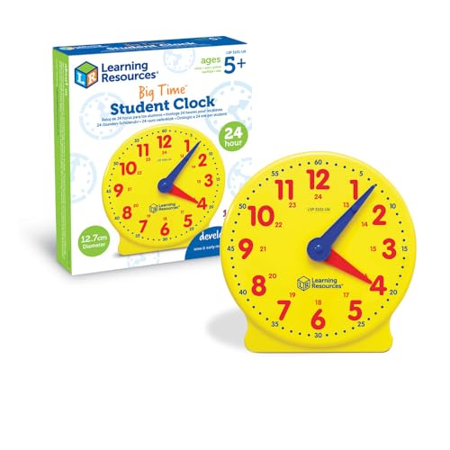 Learning Resources LSP3101-UK Konzept Big Time 24-Stunden-Schüleruhr, Einheitsgröße von Learning Resources