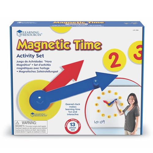 Learning Resources Magnetisches Uhrenset mit Zahnrad von Learning Resources