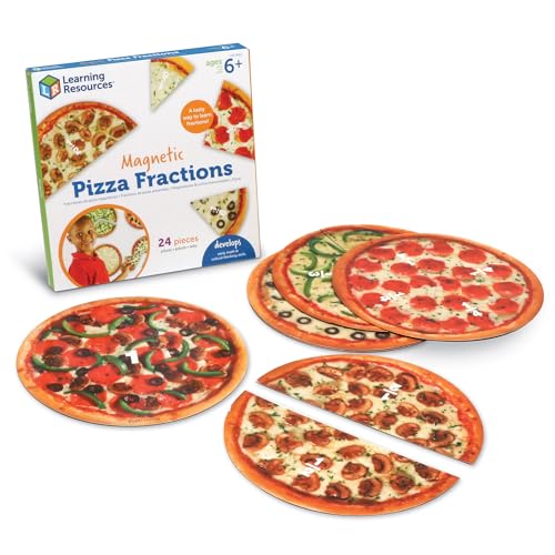 Learning Resources Magnetische Bruchteil-Pizzastücke „Pizza Fractions“ von Learning Resources