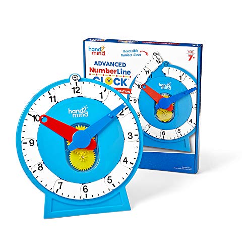 Learning Resources Magnetische Demonstration Erweiterte NumberLine Uhr für Kinder lernen, die Zeit zu sagen, Mathe Manipulative, analoge Uhr für Kinder lernen, Lehrer liefert für Klassenzimmer von Learning Resources