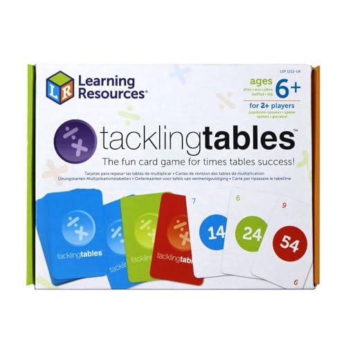 Learning Resources Multiplikationskarten „Tackling Tables“ – Schülerset von Learning Resources