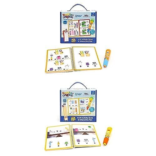 Learning Resources Numberblocks Hot Dots 1-10 & 11-20 Aktivitätsbuch mit interaktivem Stift, über 135 Aktivitäten, Numberblocks-Geschenke, ab 4 Jahren von Learning Resources