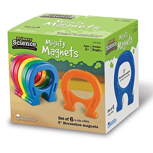 Learning Resources Primary Science Hufeisen-Magneten (6-teiliges Set), Klein von Learning Resources