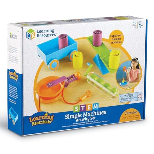 Learning Resources STEM - Aktivitätsset für einfache Maschinen, 35,1 x 26,2 x 7,9 von Learning Resources