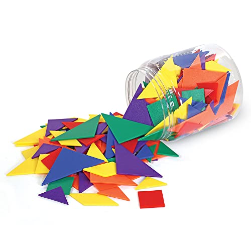 Learning Resources Sechsfarbige Tangrams „Six-Colour Tangrams“, Regenbogen von Learning Resources