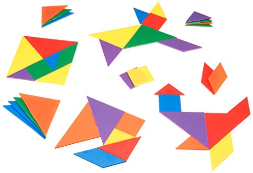 Learning Resources Tangrams Smart Pack Individuelles Mathe-Geometrie-Lernen für das Klassenzimmer, ab 5 Jahren von Learning Resources