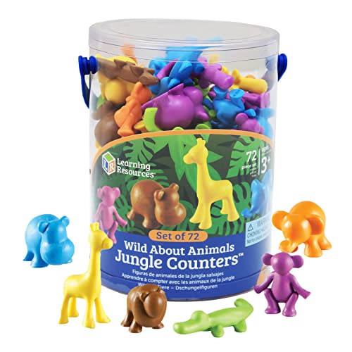 Learning Resources Wild About Animals Spielfiguren Dschungeltiere (72 Stück) von Learning Resources