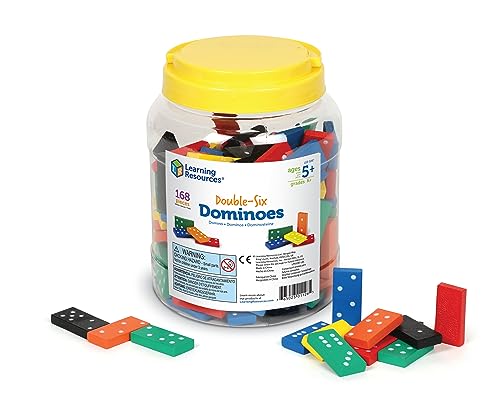 Learning Resources Double-Six Wooden Dominoes von Learning Resources