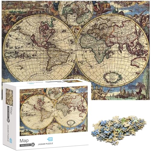 Ledeak 1000-teiliges Puzzle für Erwachsene und Kinder, Klassisches Puzzle mit Ate Karte, Stress Abbauen, Puzzlespiel für die ganze Familie Ledeak 1000-teiliges Puzzle für Erwachsene und Kinder, Klassisches Puzzle mit Ate Karte, Stress Abbauen, Puzzlespiel für die ganze Familie von Ledeak