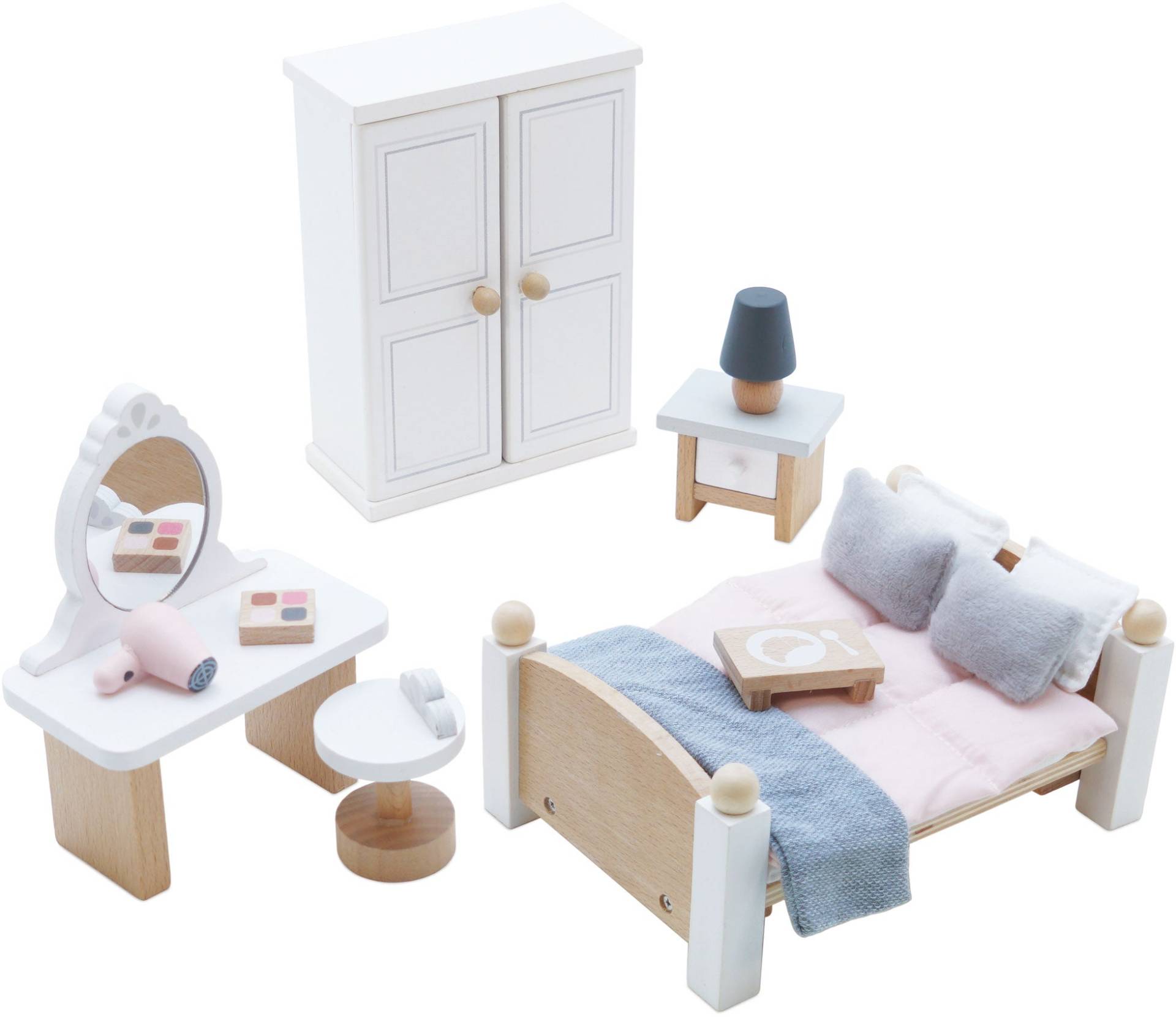 Le Toy Van Schlafzimmer Puppenhausmöbel 19 Teile von Lee  Van