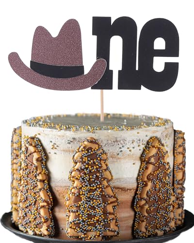 Cowboy One Birthday Cake Topper – My First Rodeo Cake Topper für Photo Booth Requisiten, 1. Geburtstag Cowboy/Cowgirl Party Kuchendekoration von LeeLeeAn