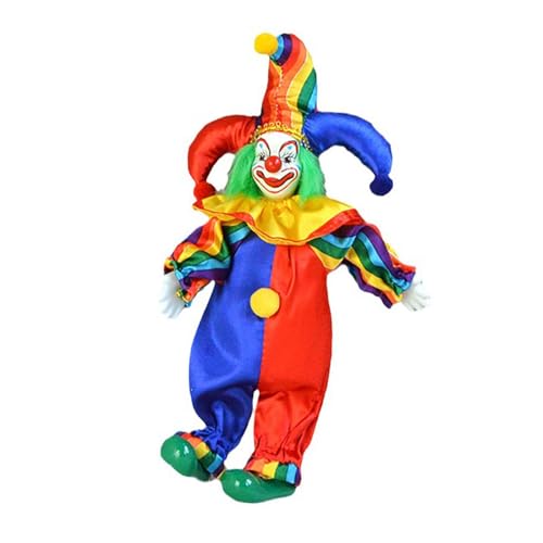 LeeQinersw Clown Puppe Puppe Handgemalte Wohndekoration 25cm Kunsthandwerk Display LeeQinersw Clown Puppe Puppe Handgemalte Wohndekoration 25cm Kunsthandwerk Display von LeeQinersw