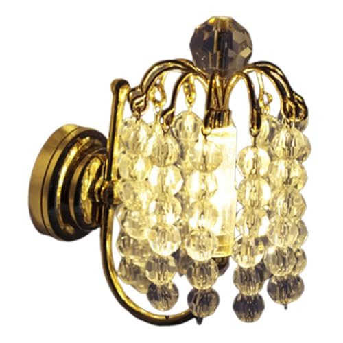 LeeQinersw Led Miniatur Wandleuchte für Puppenhaus Moderne Metall Lampe Dekorative Wandbeleuchtung für Puppenhäuser Spielzeug, Style B LeeQinersw Led Miniatur Wandleuchte für Puppenhaus Moderne Metall Lampe Dekorative Wandbeleuchtung für Puppenhäuser Spielzeug, Style B von LeeQinersw