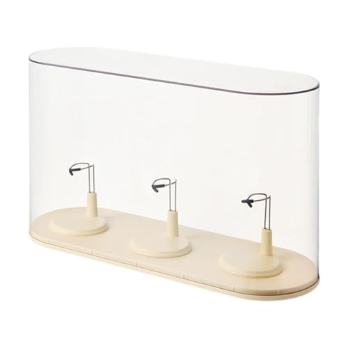 LeeQinersw Puppen Vitrine Schutzhülle Staubschutzbox Sammelbox Figuren Schaukasten Transparent mit Stabilem Standfuß Zur Ausstellung von Sammlungen Und Als Gesc, Creme LeeQinersw Puppen Vitrine Schutzhülle Staubschutzbox Sammelbox Figuren Schaukasten Transparent mit Stabilem Standfuß Zur Ausstellung von Sammlungen Und Als Gesc, Creme von LeeQinersw