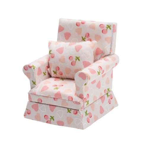 LeeQinersw Puppenhaus Sofa 1 12 Maßstab Miniaturmöbel mit Holzrahmen Und Stoffbezug für Modellbau Und Dekoration, 6.6cmx6.2cmx7.7cm LeeQinersw Puppenhaus Sofa 1 12 Maßstab Miniaturmöbel mit Holzrahmen Und Stoffbezug für Modellbau Und Dekoration, 6.6cmx6.2cmx7.7cm von LeeQinersw
