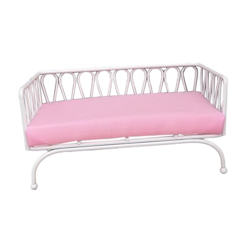 LeeQinersw Puppenhaus Sofa Miniatur Möbelstück Couch Garnitur Spielzeugsofa Wohnzimmer Deko Im Maßstab 1 12 Aus Metall für Puppenhaus Szenen Und Als Geschenk, Weiß LeeQinersw Puppenhaus Sofa Miniatur Möbelstück Couch Garnitur Spielzeugsofa Wohnzimmer Deko Im Maßstab 1 12 Aus Metall für Puppenhaus Szenen Und Als Geschenk, Weiß von LeeQinersw